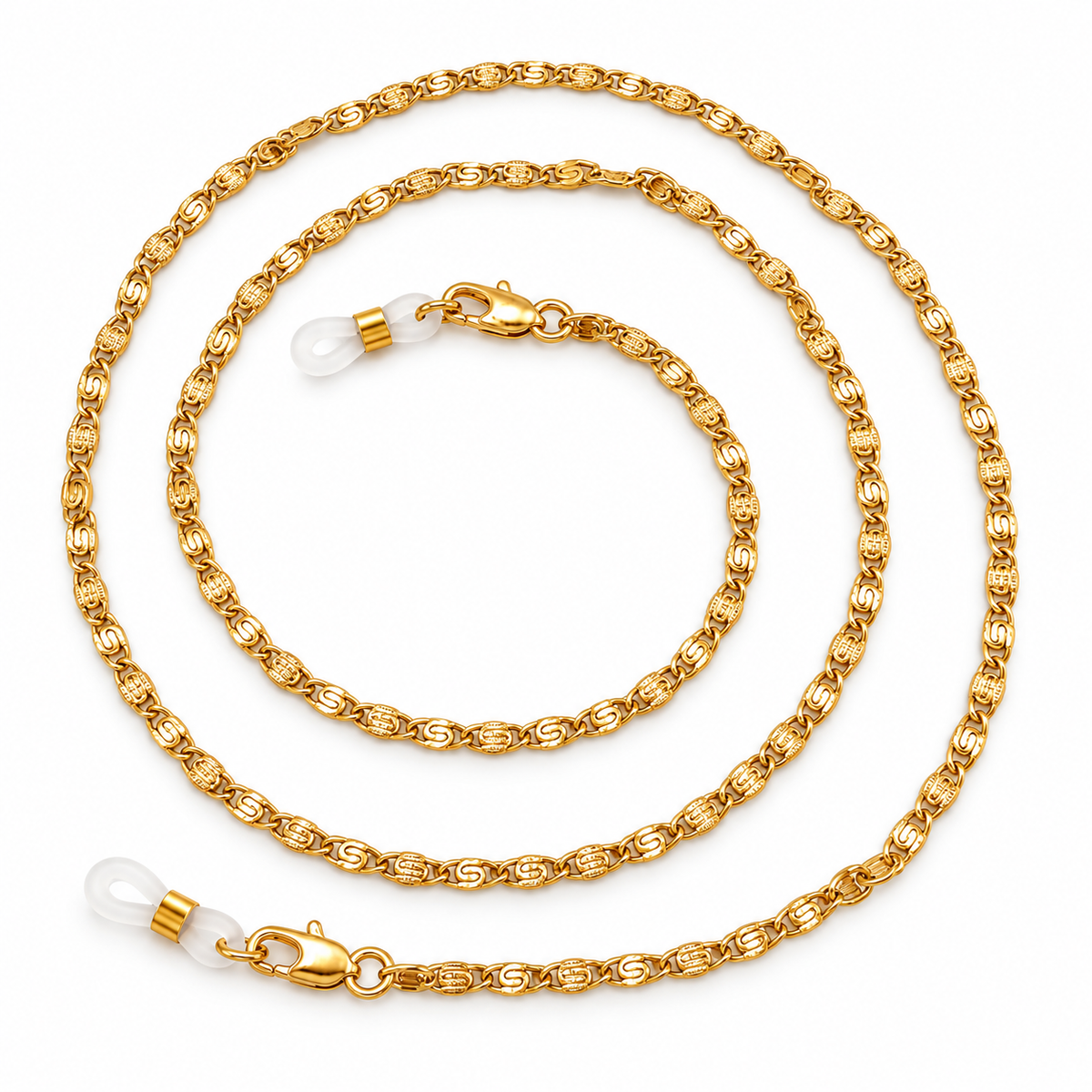 Catena per occhiali dorata – Color oro – Modello BV-70g