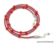 %Brillenkette - Brillenband "rosa-rot"