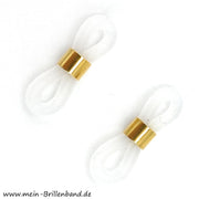 Premium - Brillenschlaufen transparent-gold