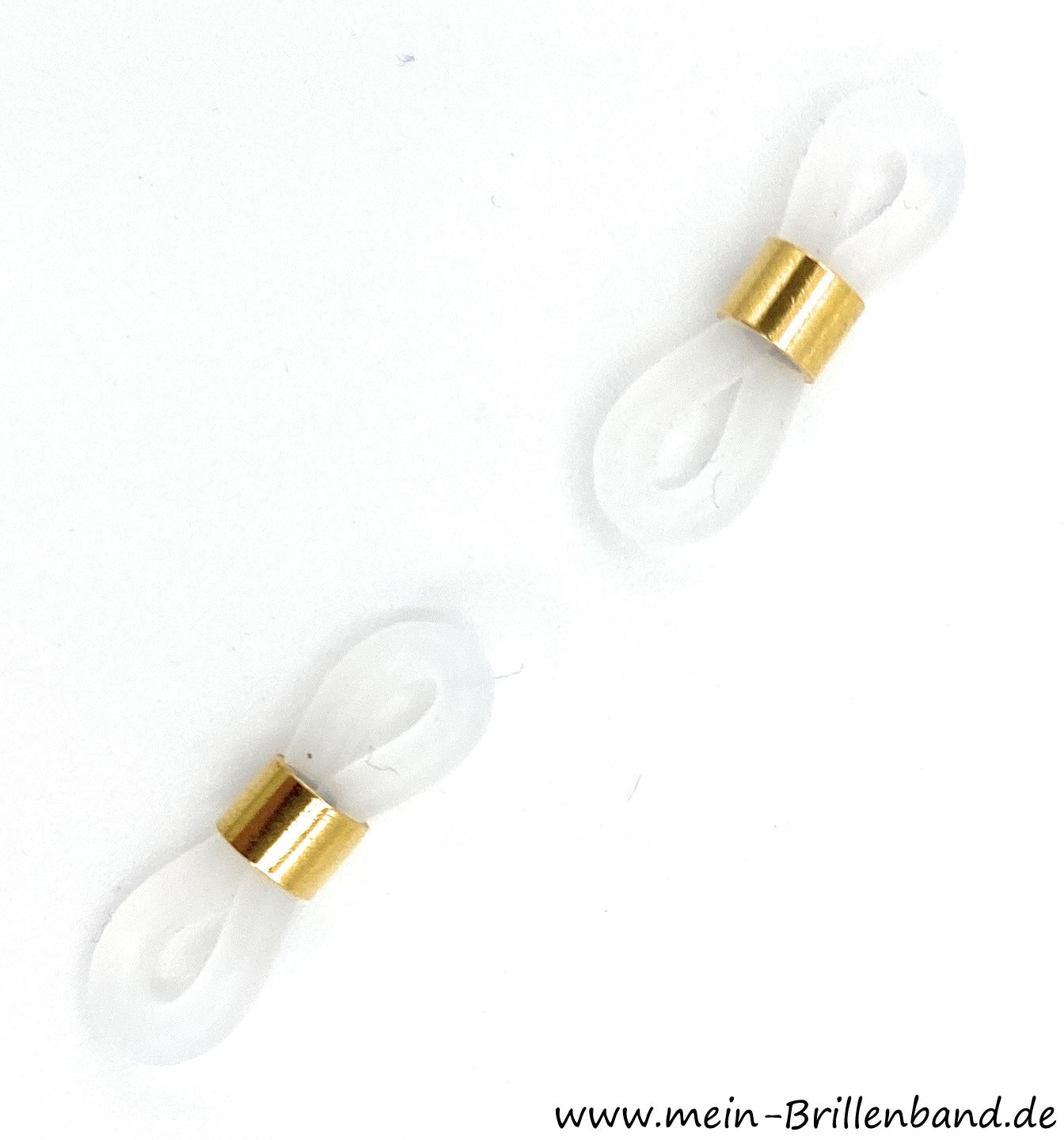 Premium-Brillenschlaufen – Transparent-Gold