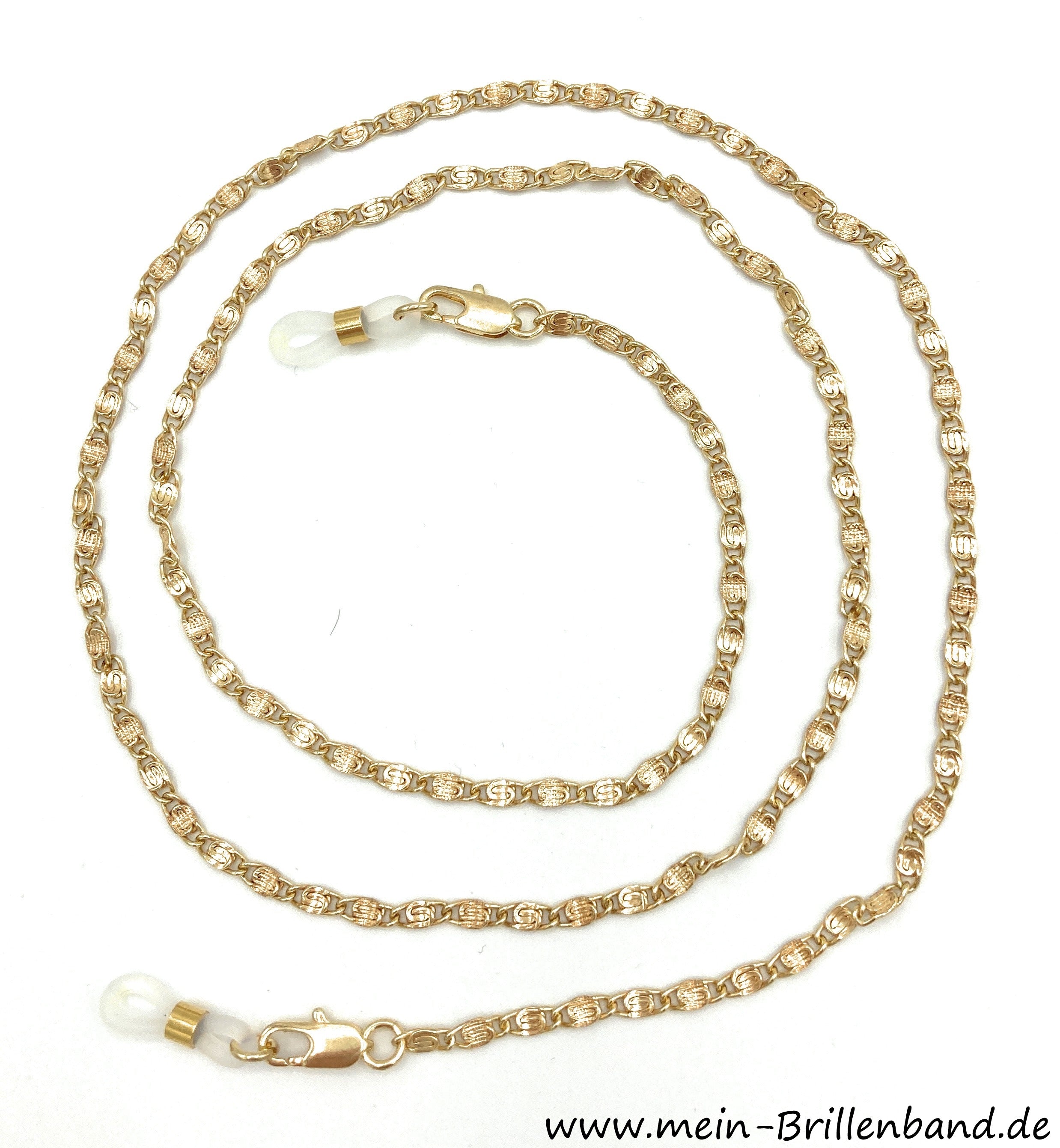 Vergoldete Brillenkette – Goldfarben – Modell BV-70g