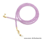 Brillenkette - Brillenband aus Edelsteinen Jade "lavendel"