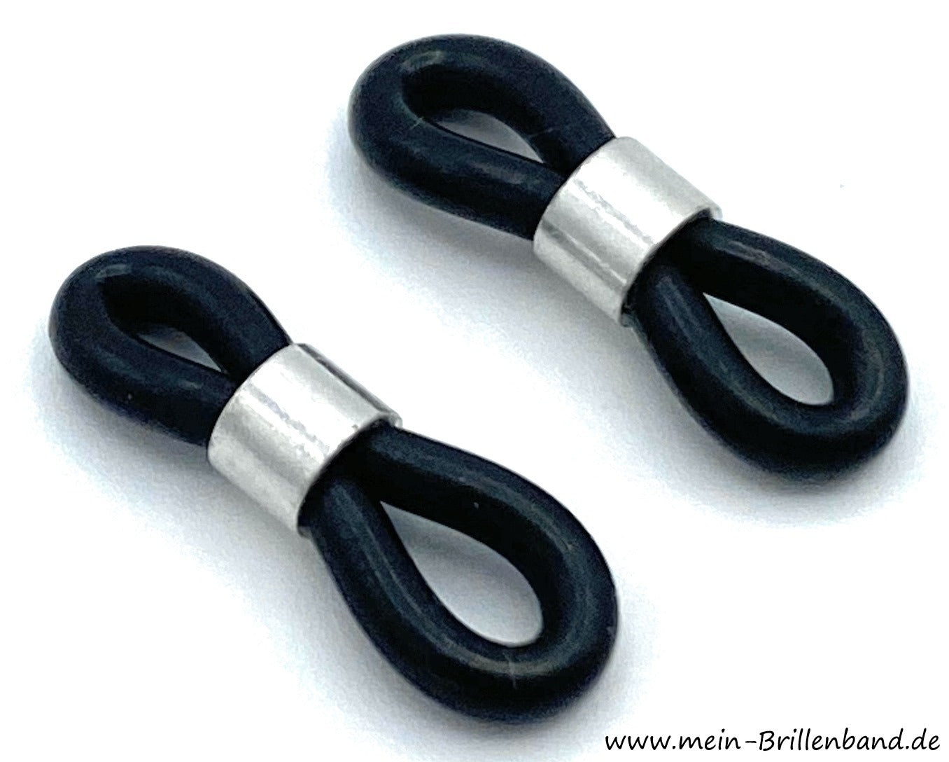 Premium - Brillenschlaufen schwarz - silber