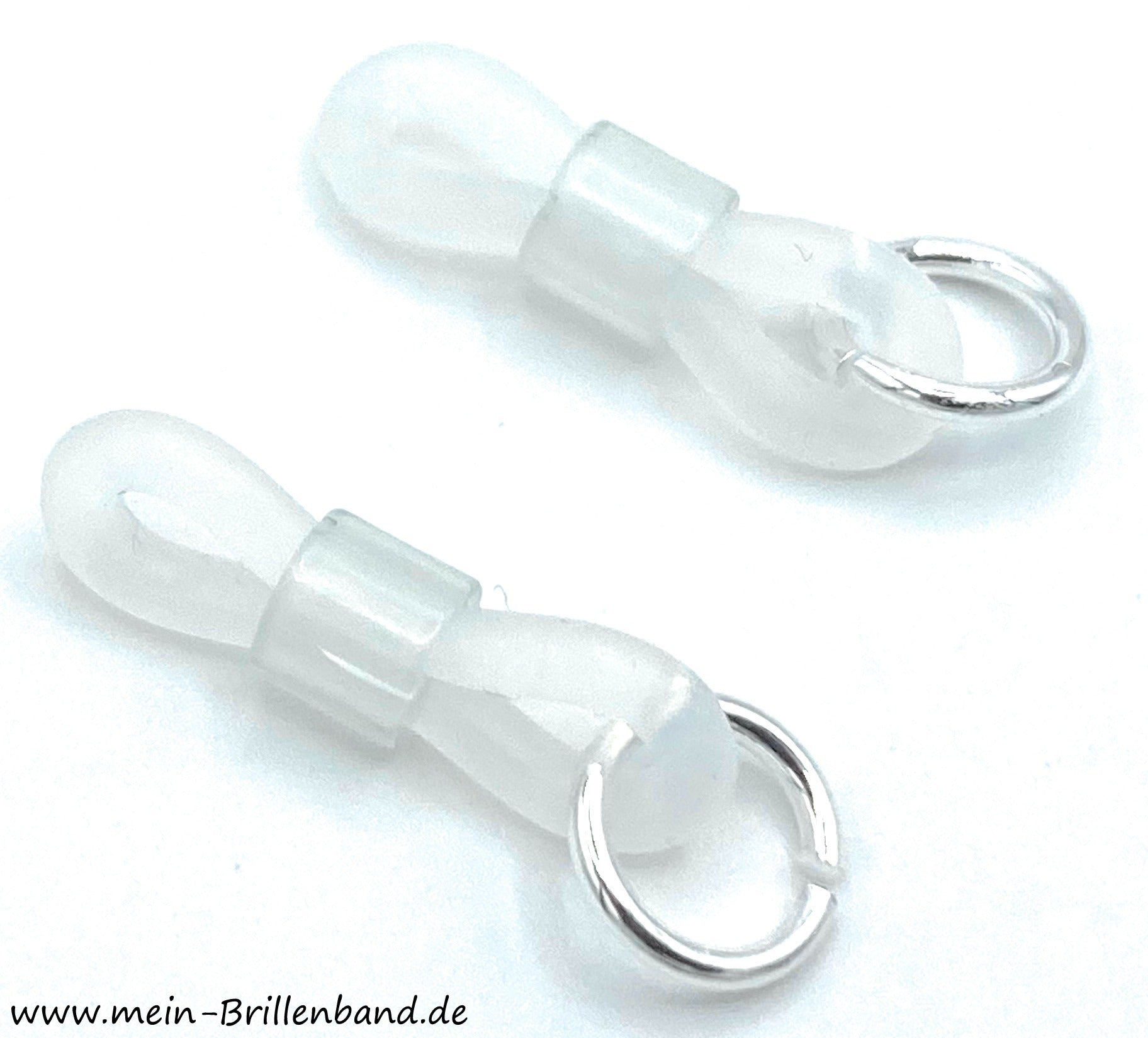 Premium - Brillenschlaufen transparent mit Öse