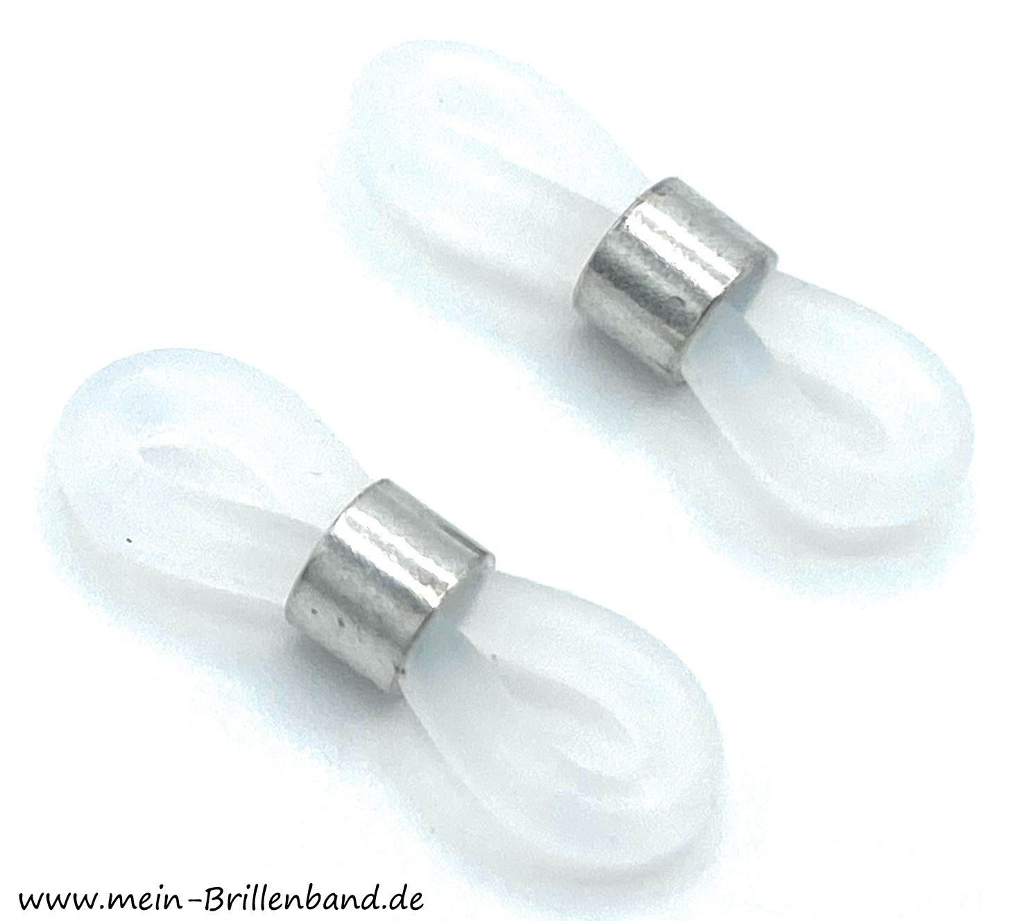 Premium - Brillenschlaufen transparent-silber