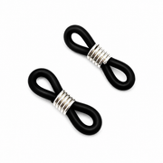 Glasses chain loops – black and silver