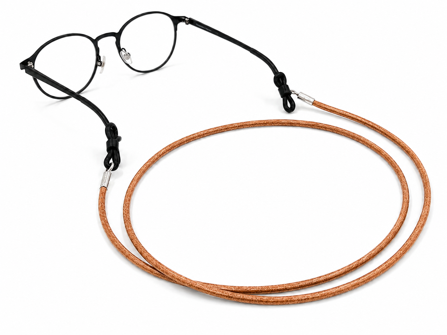 Cordon à lunettes en cuir – Naturel