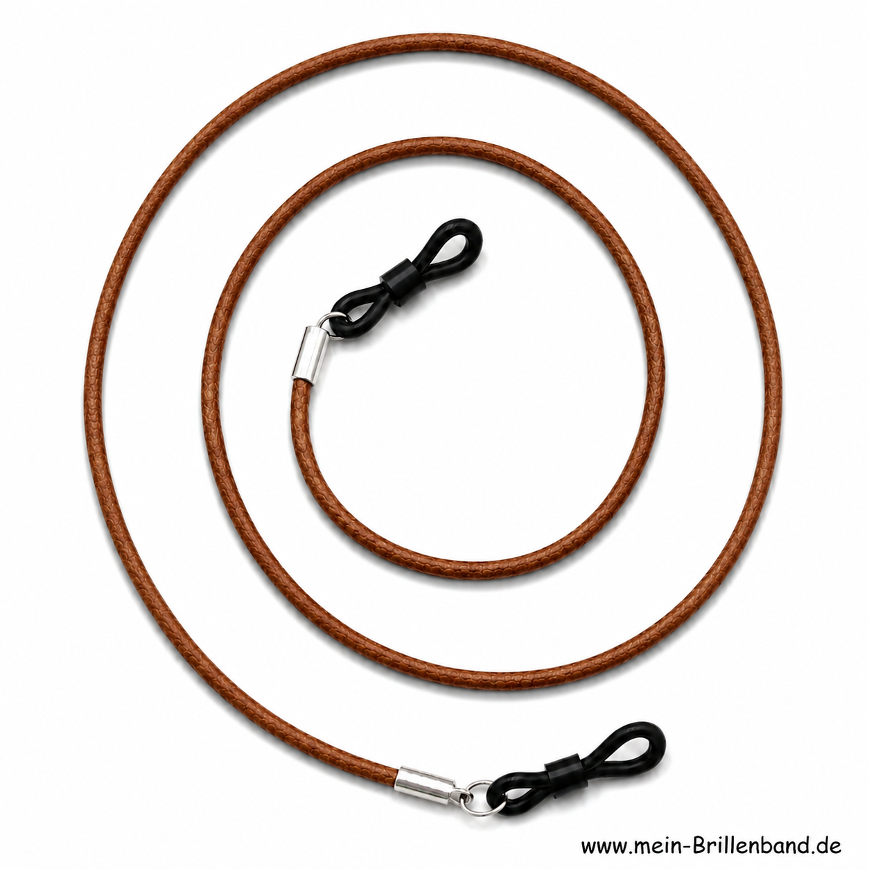 Brillenkette - Brillenband aus Leder "braun"