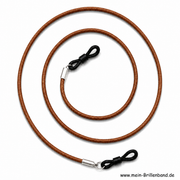 Brillenkette - Brillenband aus Leder "braun"