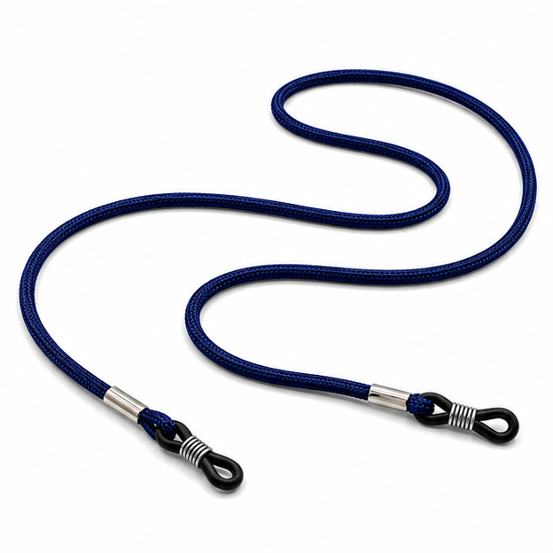 Cordon à lunettes en nylon – Bleu foncé