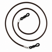 Cordon à lunettes en cuir – Brun foncé