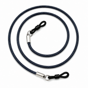 Leder-Brillenband – Marine