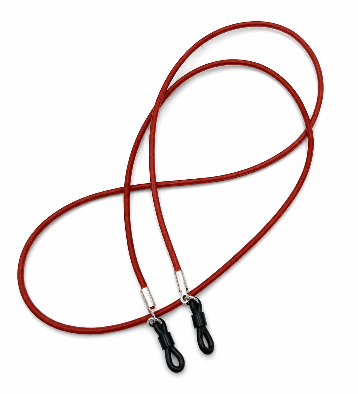 Leder-Brillenband – Rot
