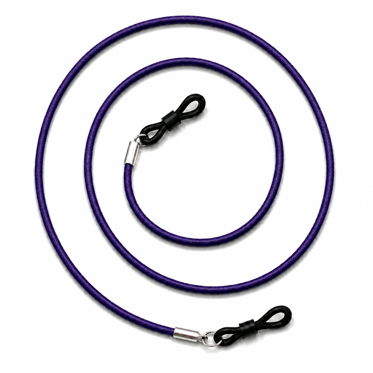Cordon à lunettes en cuir – Violet