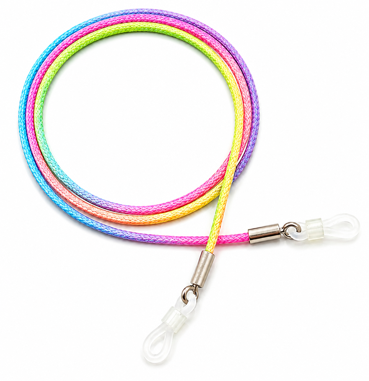 Cordon à lunettes en nylon – Arc-en-ciel