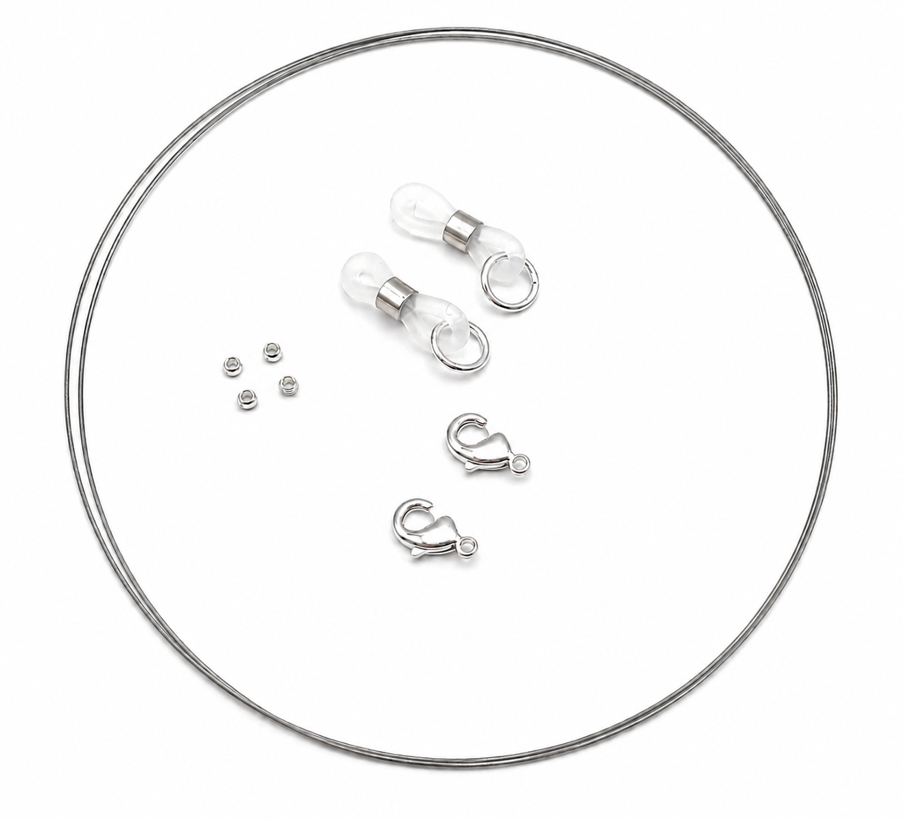 Kit de réparation et de création pour chaînes à lunettes – Argenté