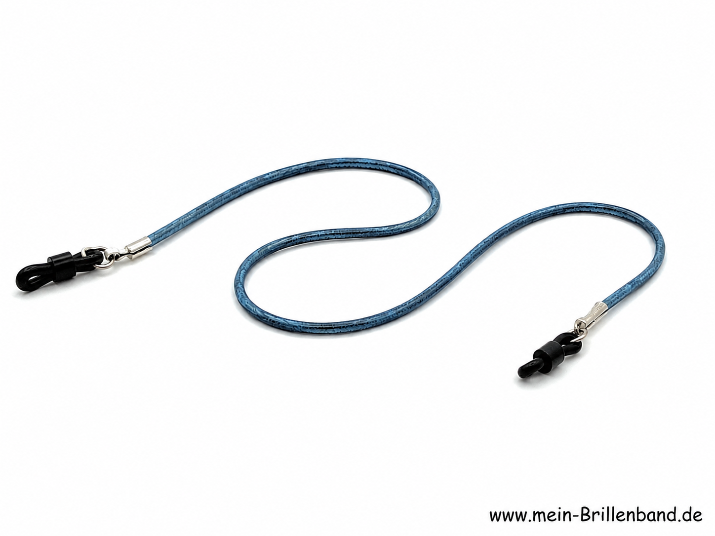 Leder-Brillenband – Hellblau