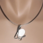 Mobile Preview: %Collier - Halskette mit Anhänger "weiß"