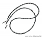 Preview: Brillenkette - Brillenband aus Edelsteinen "Schneeflocken Obsidian "