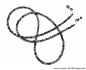 Preview: Brillenkette - Brillenband aus Edelsteinen "Schneeflocken Obsidian "