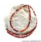 Preview: Brillenkette - Brillenband aus facettierten Edelsteinen Achat "rot"