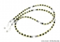 Preview: %Brillenkette - Brillenband aus Edelsteinen Jaspis- Jade "gelb-schwarz"