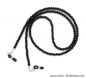 Preview: Brillenkette - Brillenband aus Edelsteinen Onyx "schwarz"