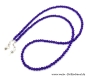 Preview: Brillenkette - Brillenband aus Edelsteinen Jade "dunkellila"