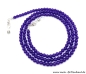 Preview: Brillenkette - Brillenband aus Edelsteinen Jade "dunkellila"