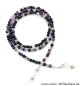 Preview: Brillenkette - Brillenband aus Edelsteinen Achat "lila"