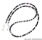 Preview: Brillenkette - Brillenband aus Edelsteinen Achat "lila"