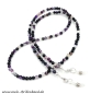 Preview: Brillenkette - Brillenband aus Edelsteinen Achat "lila"