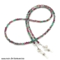 Preview: Brillenkette - Brillenband aus Edelsteinen Web Achat "bunt"