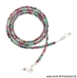 Preview: Brillenkette - Brillenband aus Edelsteinen Web Achat "bunt"
