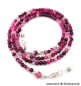 Preview: Brillenkette - Brillenband aus Edelsteinen Achat "pink"
