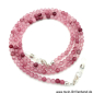 Preview: Brillenkette - Brillenband aus Edelsteinen Jade"rosa"