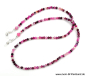 Preview: Brillenkette - Brillenband aus Edelsteinen Achat "pink"