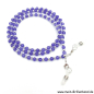 Preview: Brillenkette - Brillenband aus Edelsteinen Jade "lavendel"