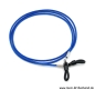 Preview: %Brillenkette - Brillenband aus Lederimitat – gewachst "blau"