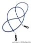 Preview: Brillenkette - Brillenband aus Leder "dunkelblau"