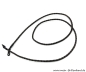 Preview: Brillenkette - Brillenband aus geflochtenem Leder "braun"