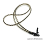 Preview: Brillenkette - Brillenband aus geflochtenem Leder "schwarz-natur"