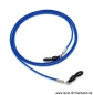 Preview: %Brillenkette - Brillenband aus Lederimitat – gewachst "blau"