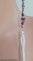 Preview: %Brillenkette - Brillenband - Mundschutzhalter - Maskenhalter "violett-rauchquarz"