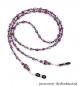 Preview: %Brillenkette - Brillenband - Mundschutzhalter - Maskenhalter "violett-rauchquarz"