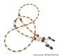 Preview: %Brillenkette - Brillenband "braun-champanger"