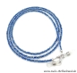 Preview: Brillenkette - Brillenband "aussen kristall-innen blau"