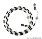 Preview: %Brillenkette - Brillenband "schwarz-beige"
