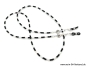 Preview: %Brillenkette - Brillenband "schwarz-beige"