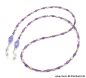 Preview: Brillenkette - Brillenband "beige - lila"